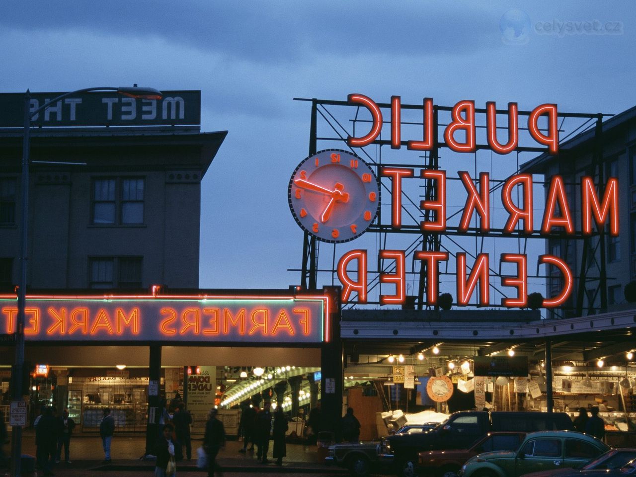 Щука Место рынка, Сиэтл, Вашингтон, / Pike Place Market, Seattle