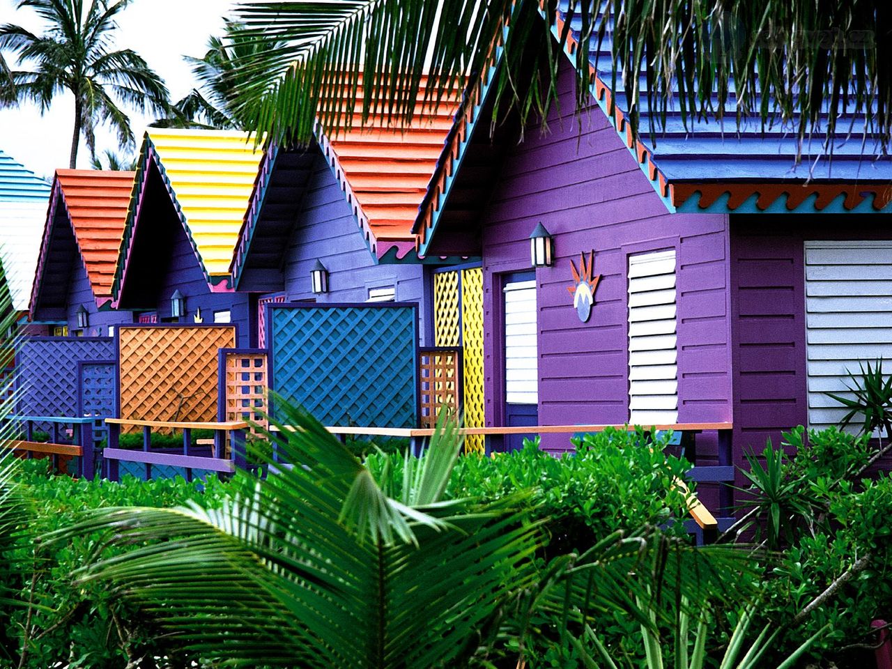 Colorful Houses, Bahamas