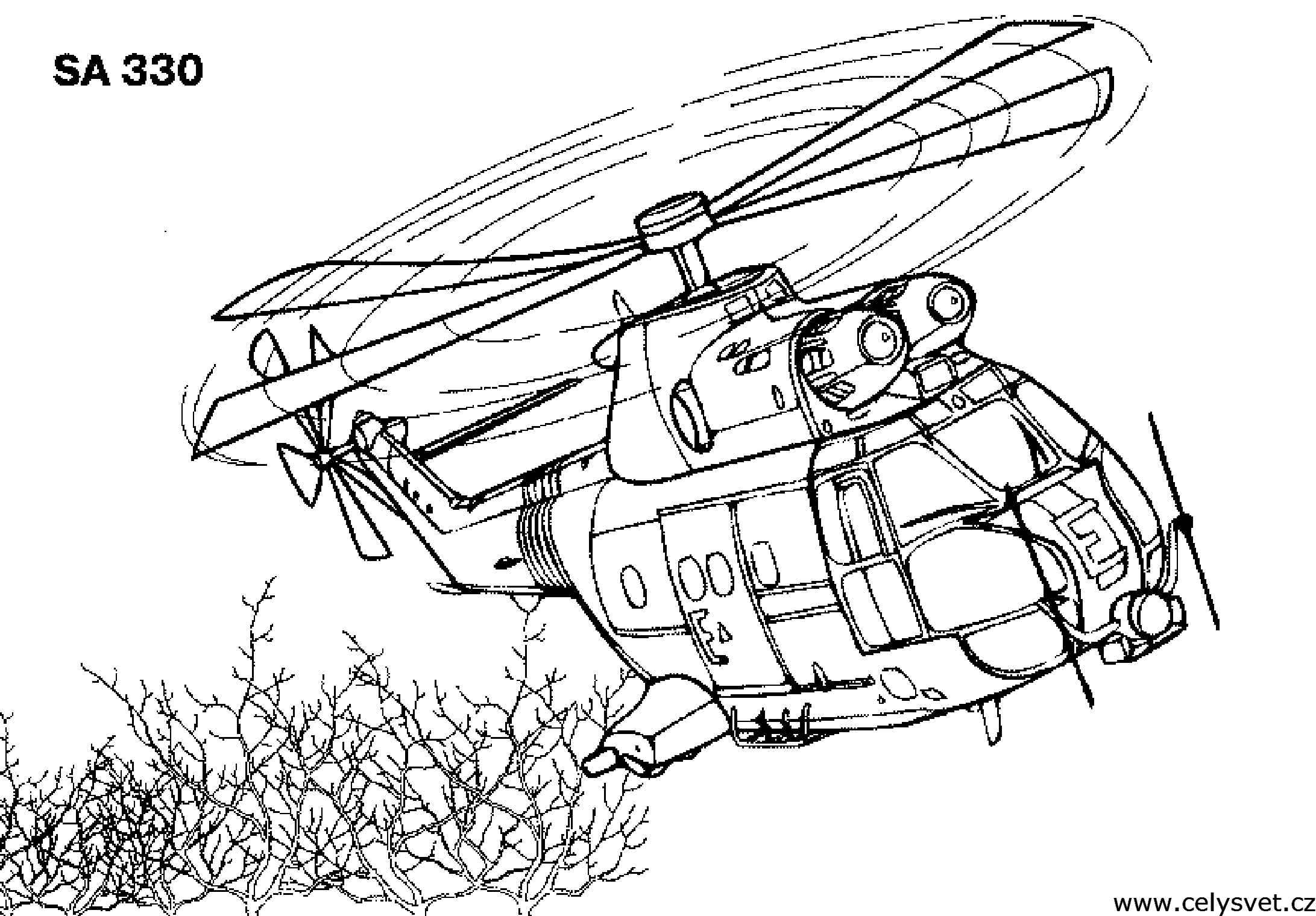 Пожарный вертолет раскраска