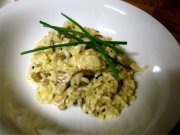 Кулинарный рецепт Ризотто с грибами и песто