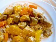 Кулинарный рецепт Свинина с карри и ананасом