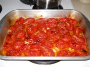 Кулинарный рецепт Запеченные помидоры с маслом и зеленью